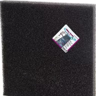 Zwart filter schuim grof 50x50x5cm