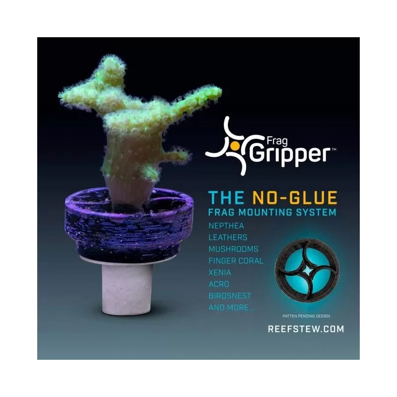 VCA Frag Gripper No Glue Frag Mounting System White