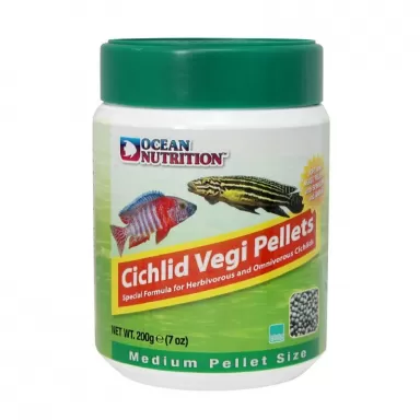 Ocean nutrition cichlid vegi pellet medium 200g